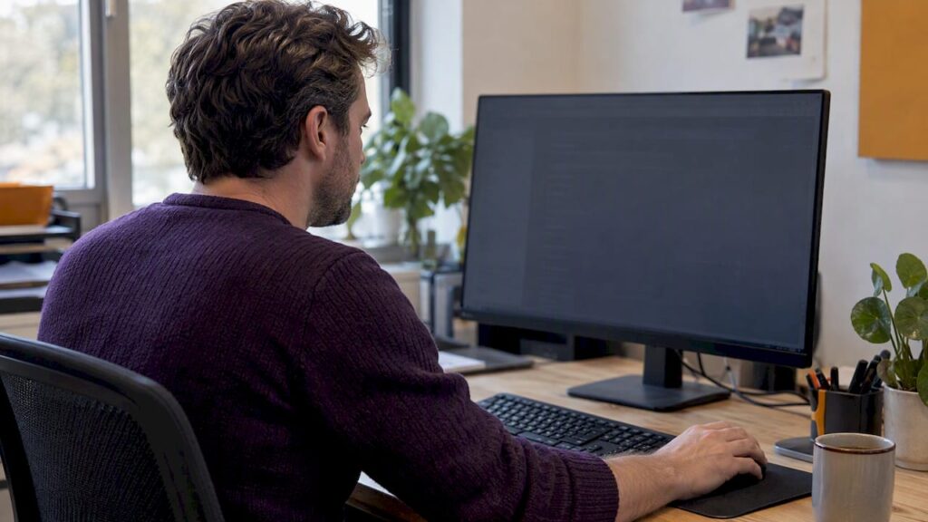 Ondernemer bekijkt OPcache in het hostingpaneel
